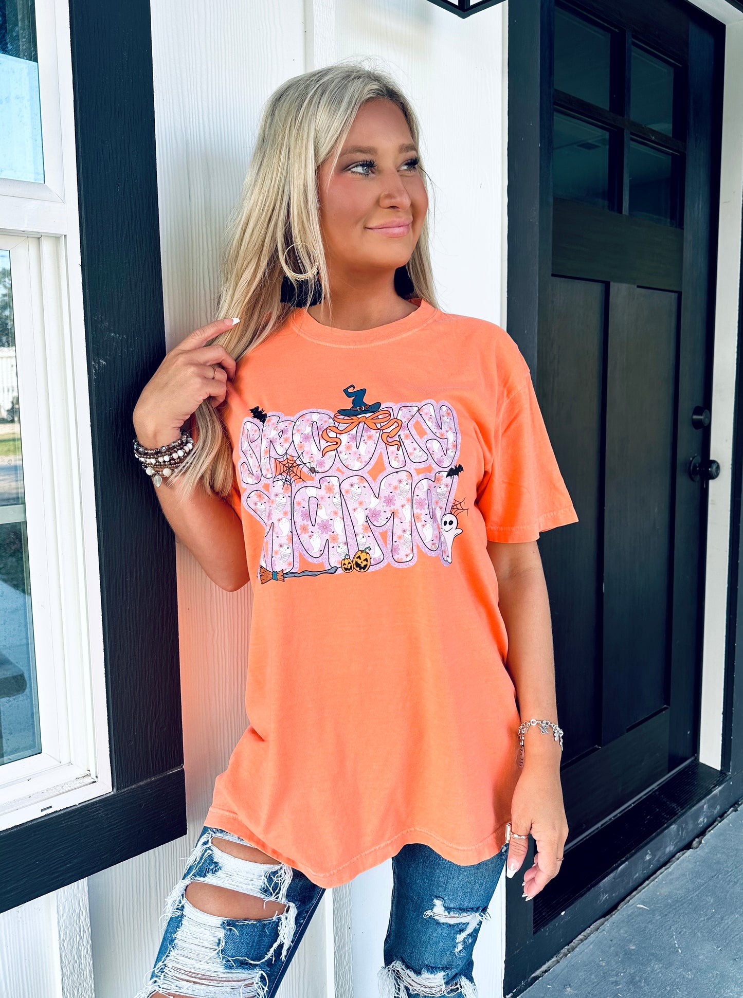 Spooky Time MAMA Graphic Top