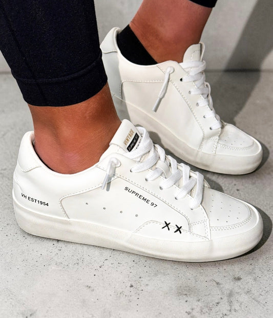 Icy White Vintage Havana Sneakers