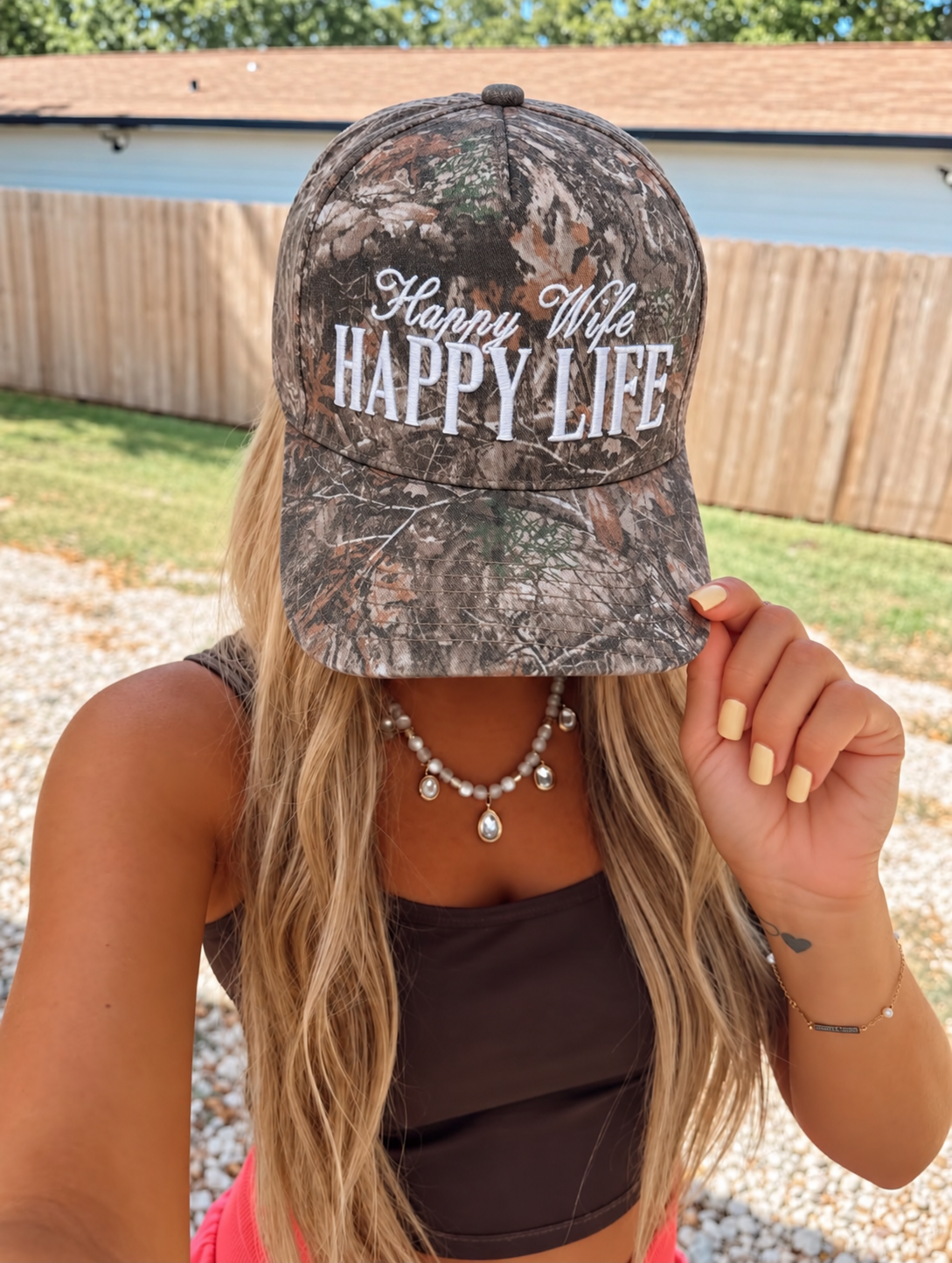 HAPPY Wife Happy LIFE Trucker Hat