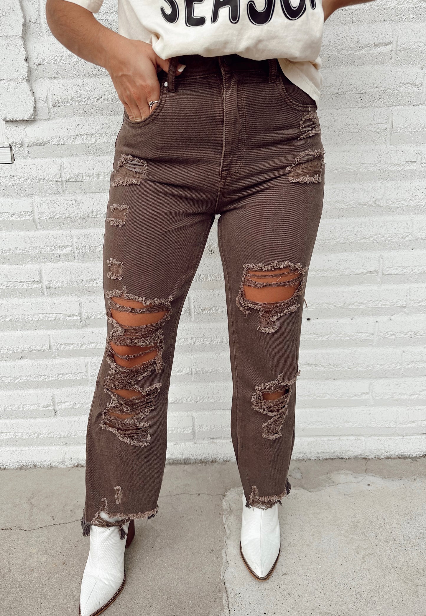 Mattox May Distressed Denim