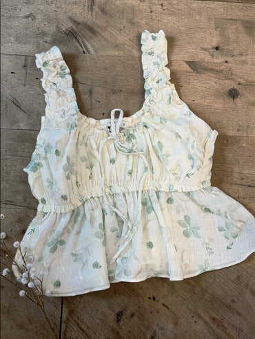 Sweet Swiss Ruffle Tank Top