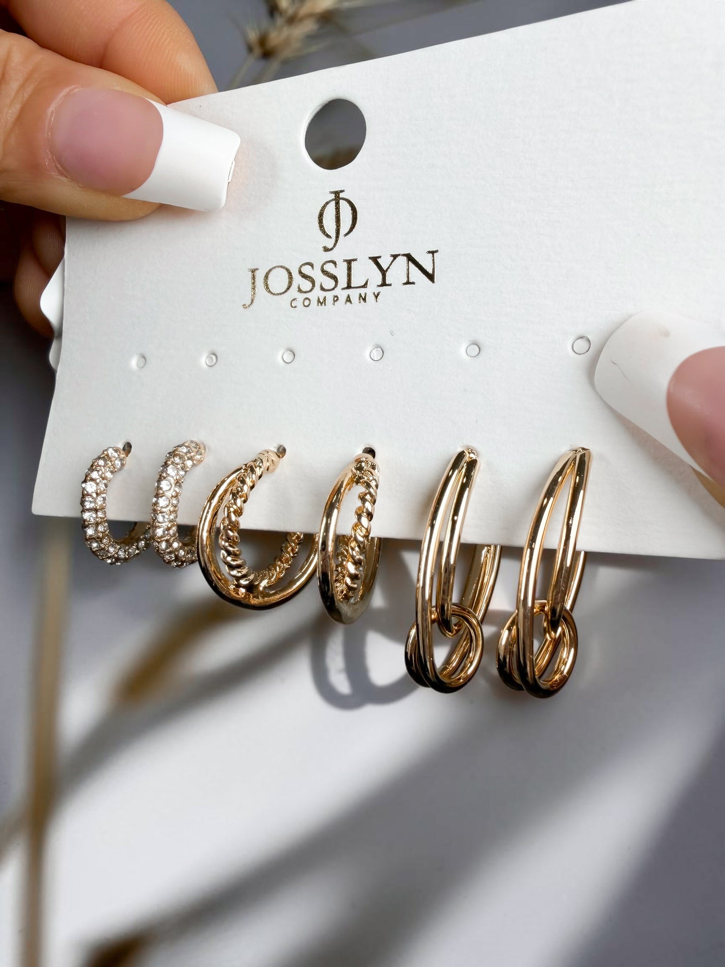 Elegant Ensemble Trio Earring Set