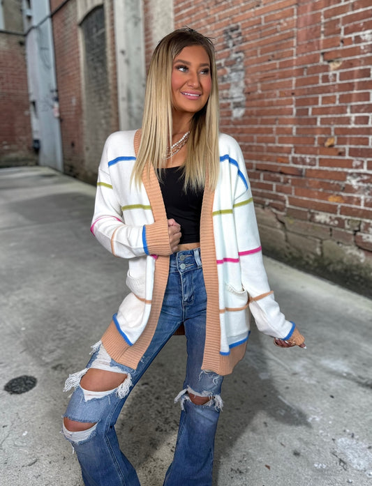 Modern Lines Pocket Cardigan