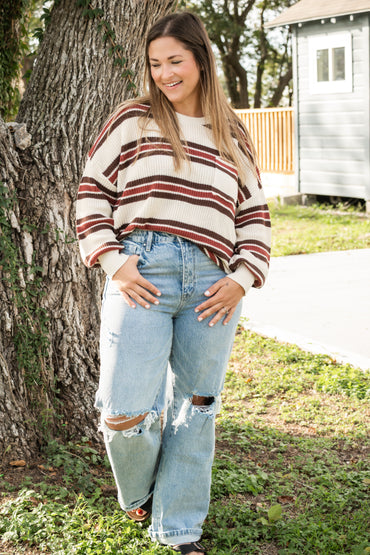 Trendsetter Stripe Sweater Top