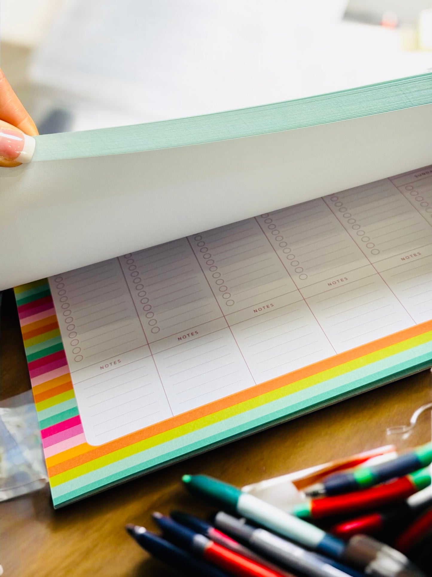 Color Wave Weekly Planner