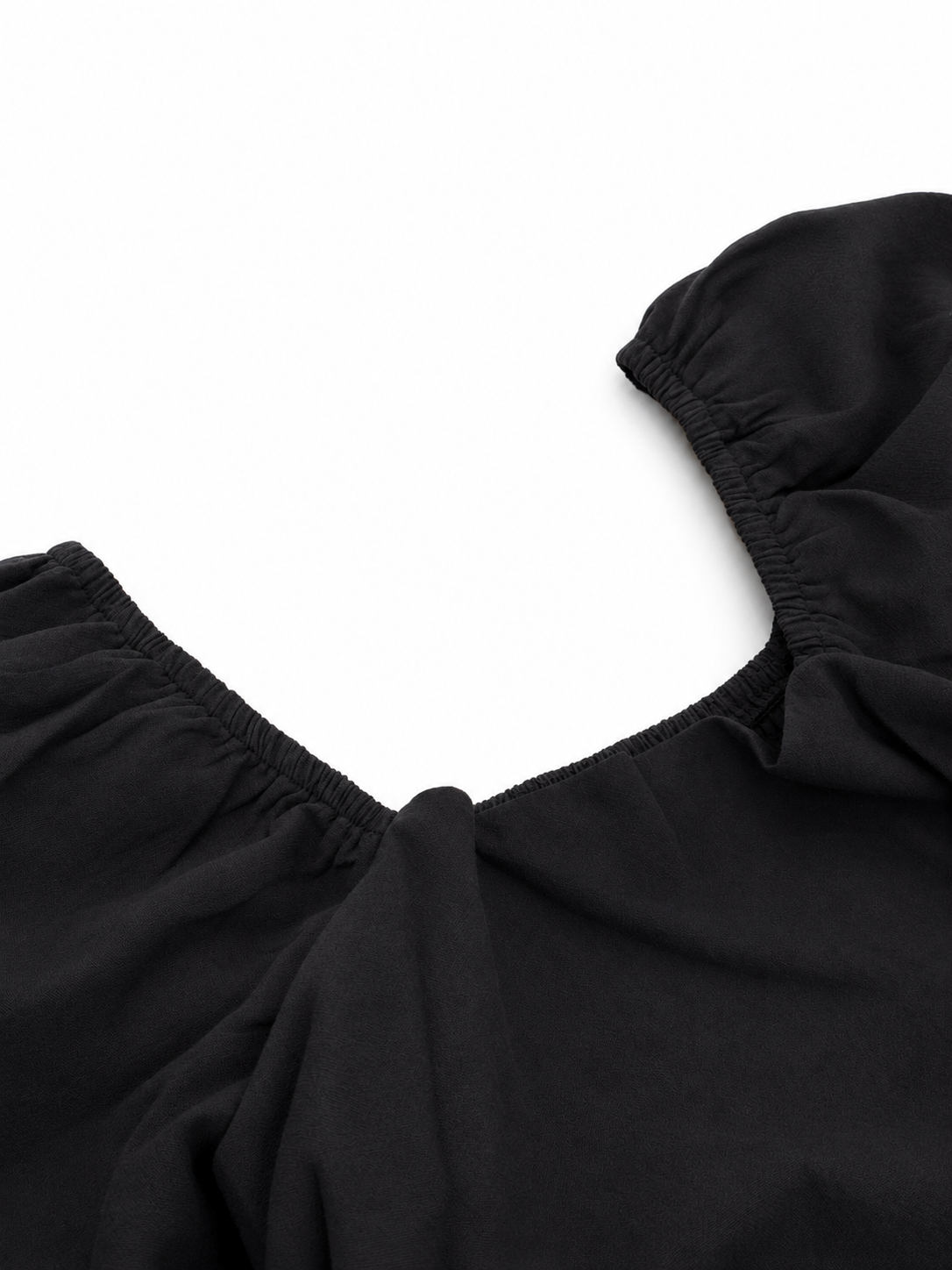 Black Essence Square Neck Romper