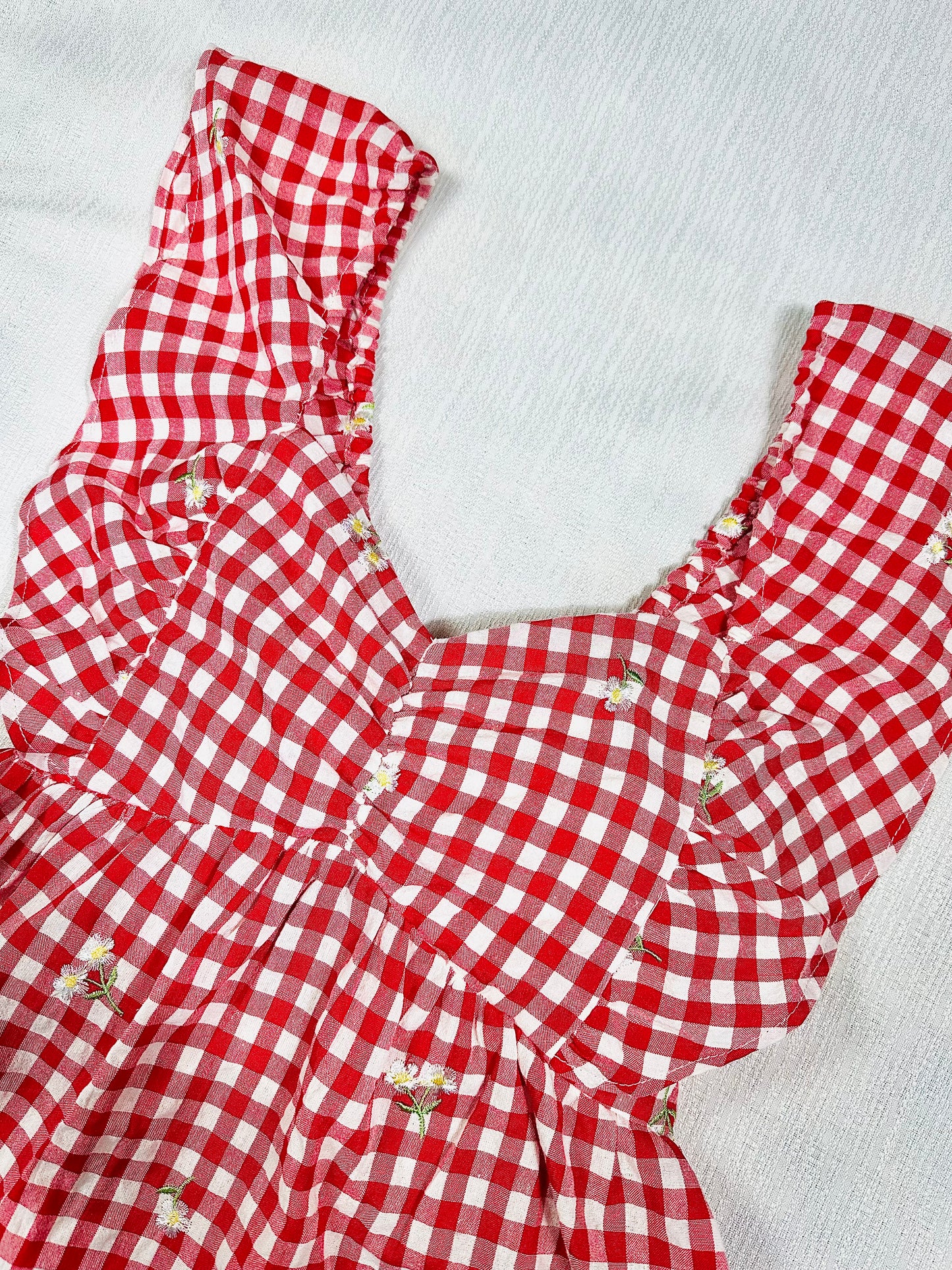 Gather Together Red Blouse Top