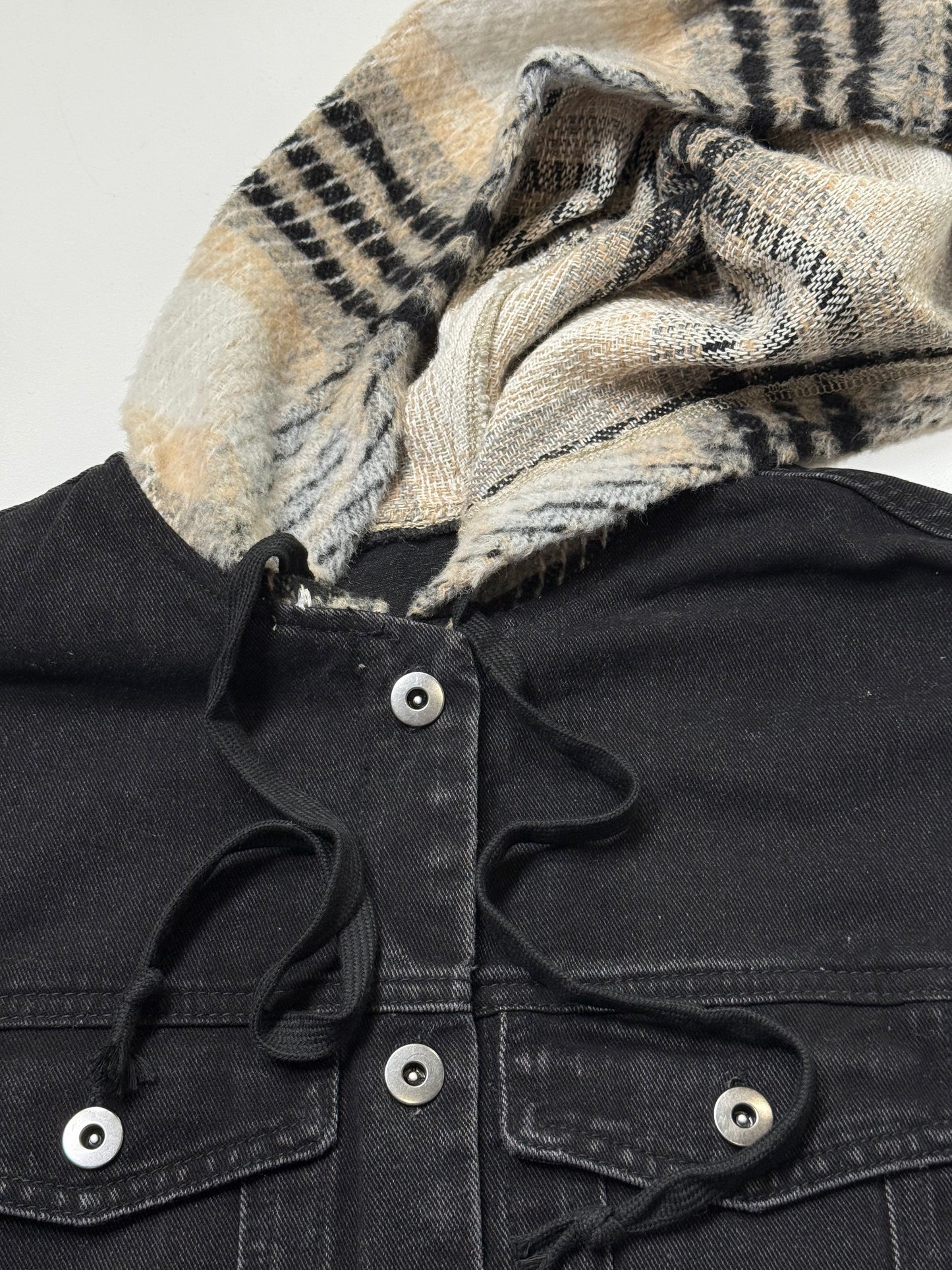 Modern Times Plaid Denim Jacket