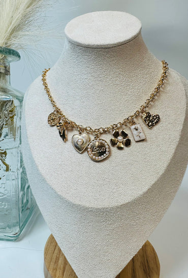 Straight to My Heart Charm Necklace