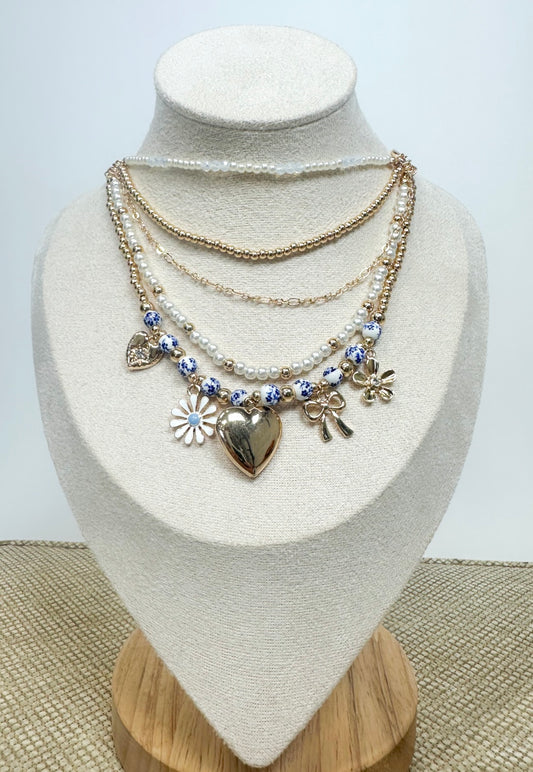 Delicate Devotional Charm Necklace