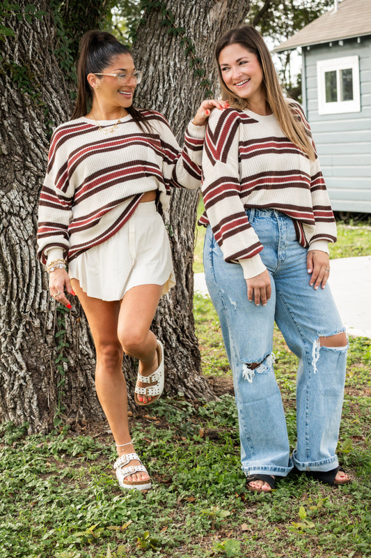 Trendsetter Stripe Sweater Top