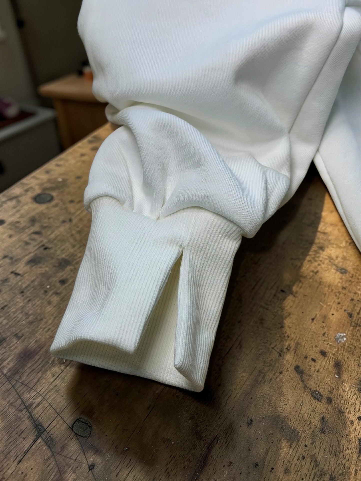 Buttoned Edge Collared Sweatshirt Top