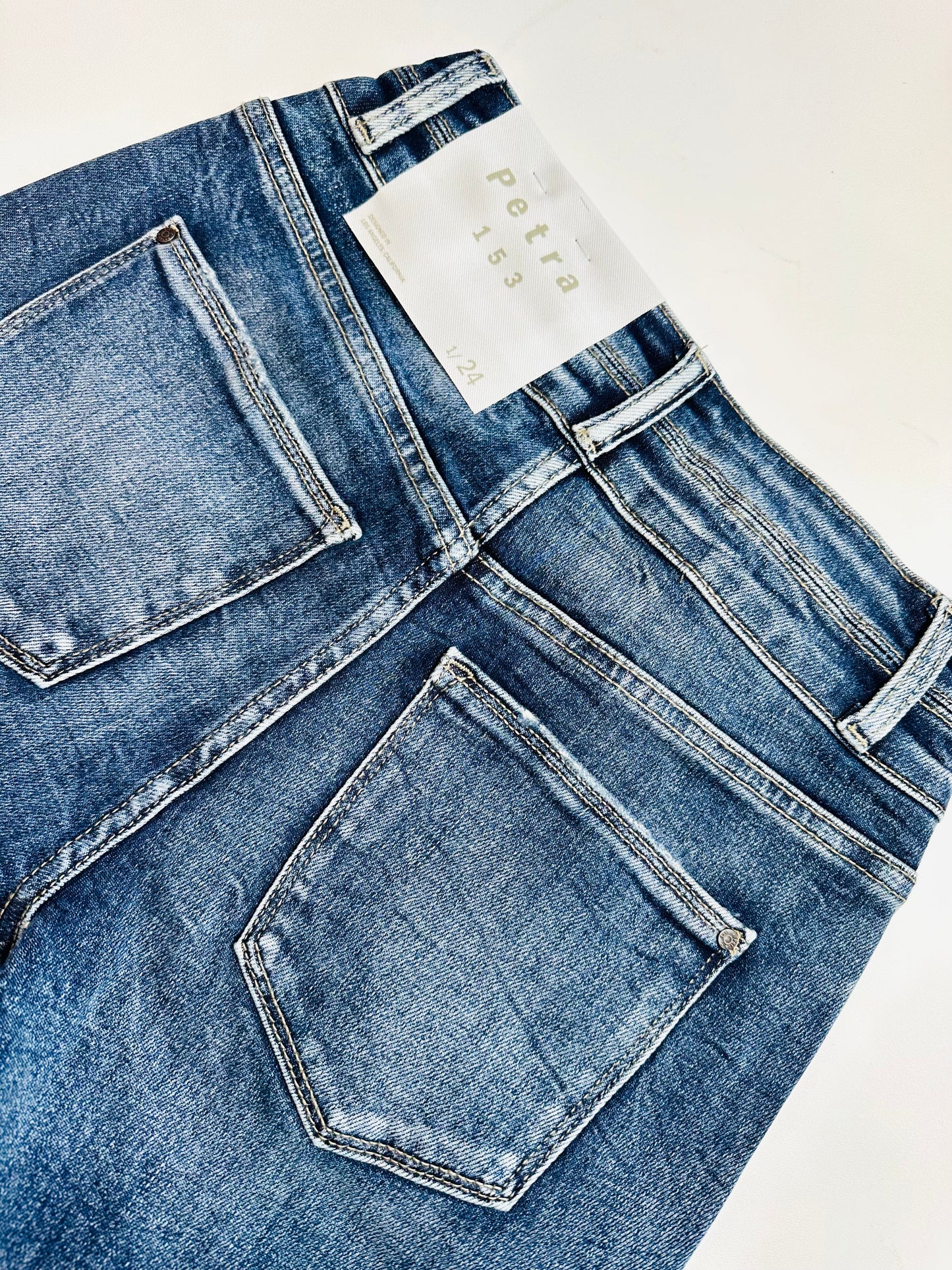 Charlie Dark Wash Wide Leg Fare Jeans