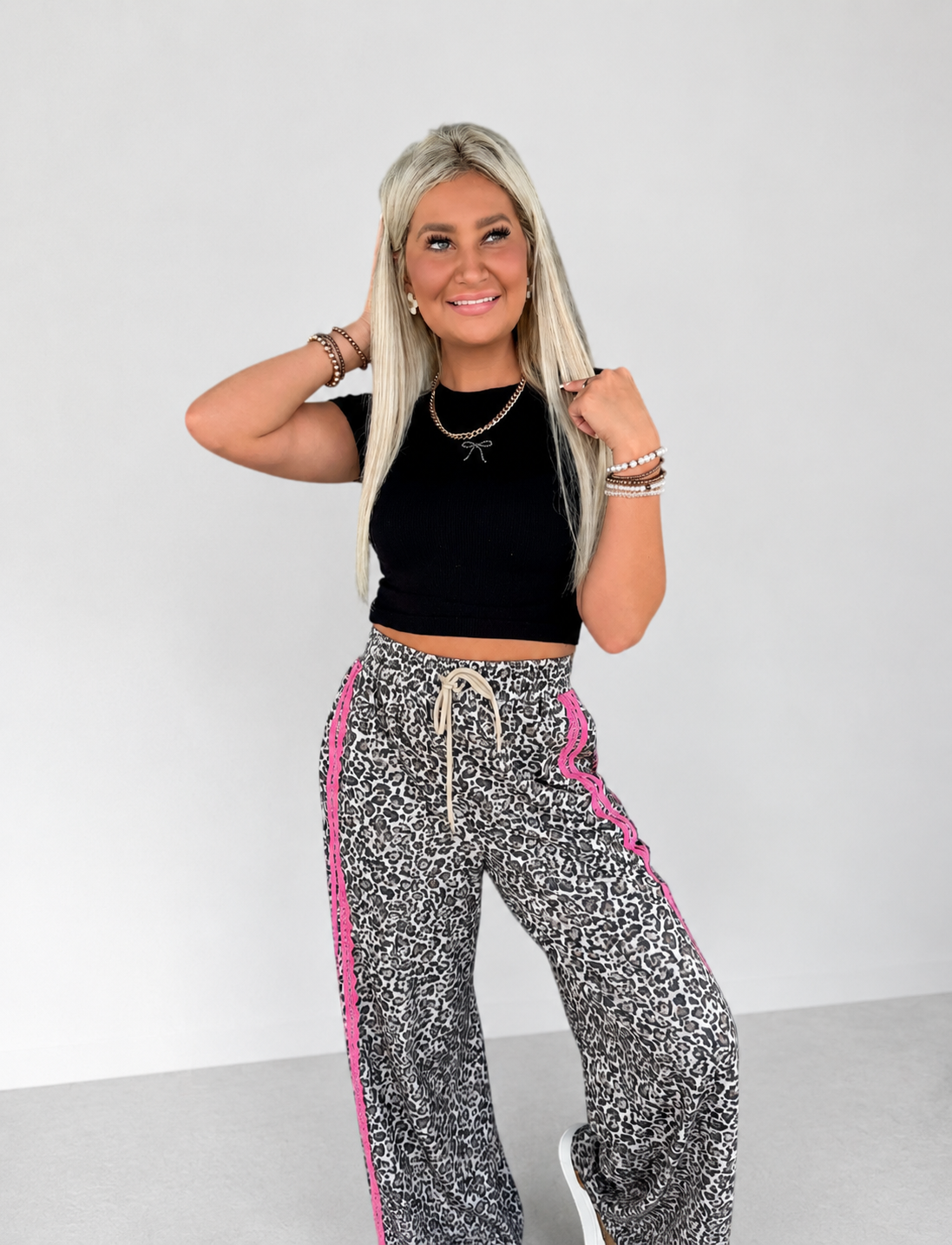Bow Bling Crop T-shirt Top