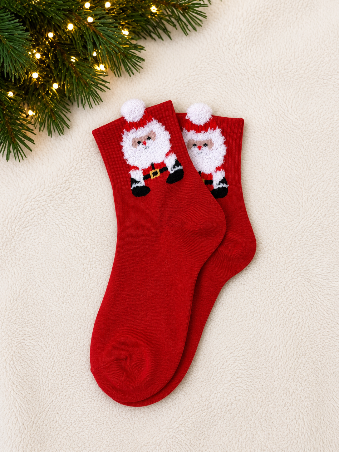Santa Crew Socks