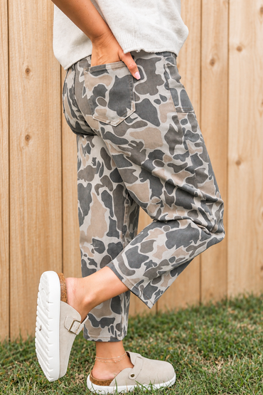 Camo Shift Ankle Jeans