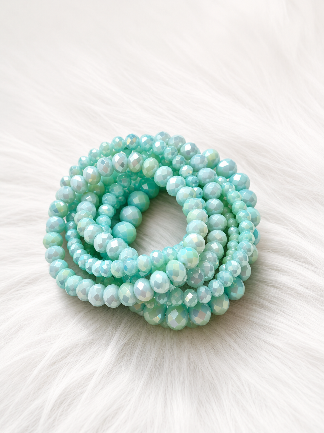 Aquamarine Bracelet Set