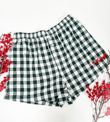 Cute Chic Pom Pom Christmas Boxer Shorts