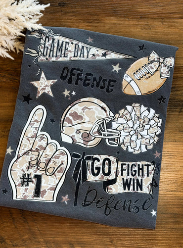 Game Day Collage Graphic T-shirt