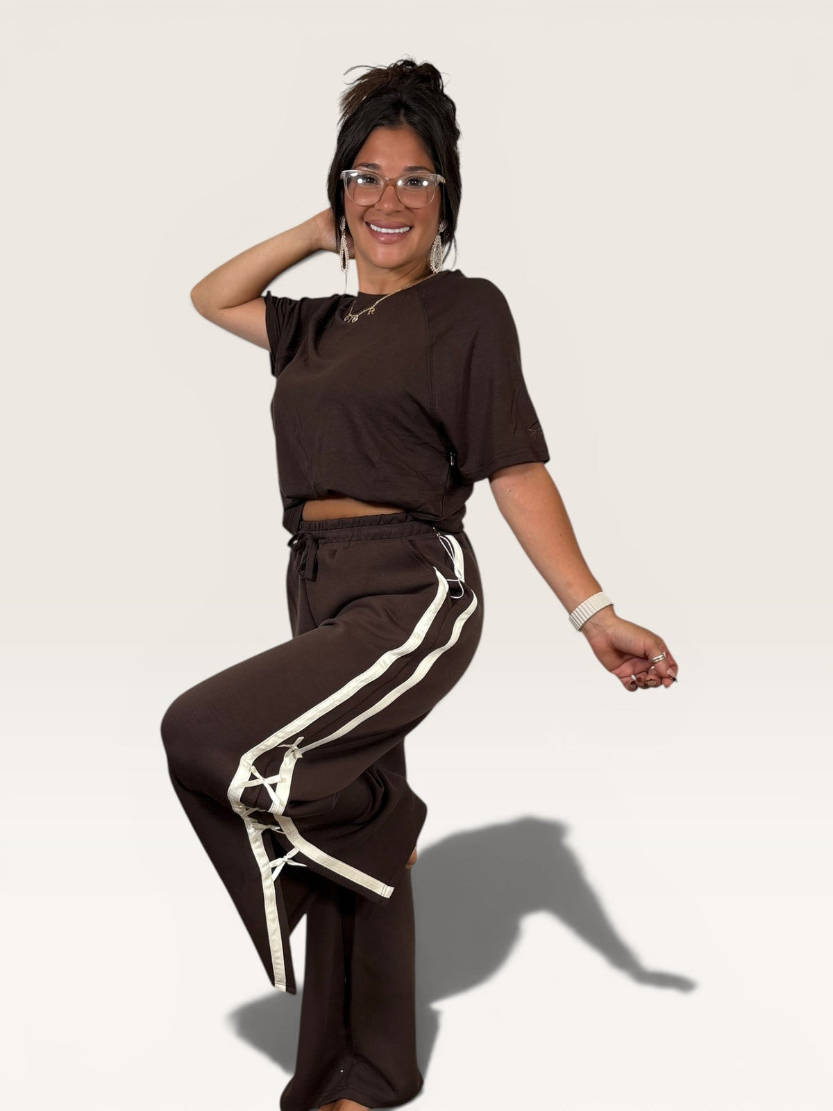 Sweet Ribbon Stripe Lounge Set