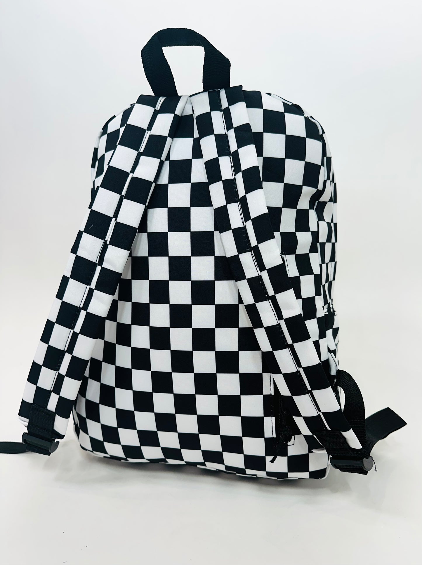 Keeping With The Trend Checkered Print Backpack