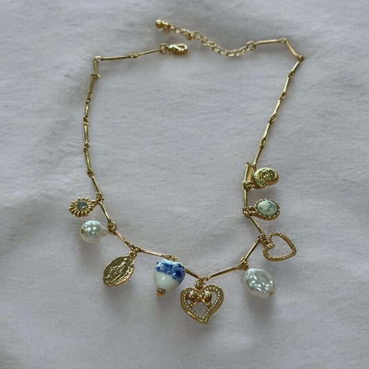 Radiant Embrace Charm Necklace