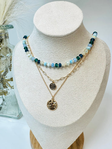 Luck Is In The Air Beaded Necklace