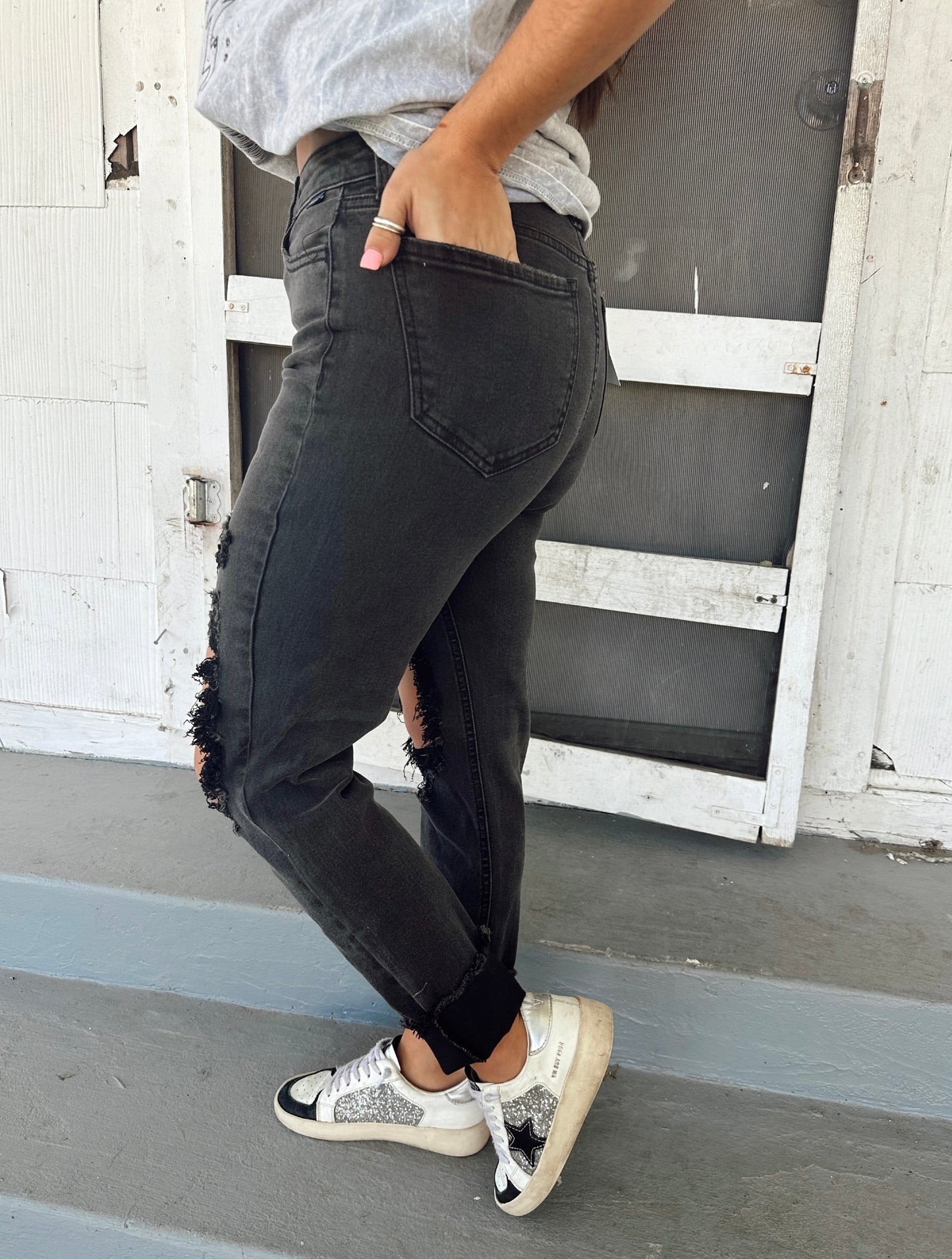 Chelsey Cello Black Denim