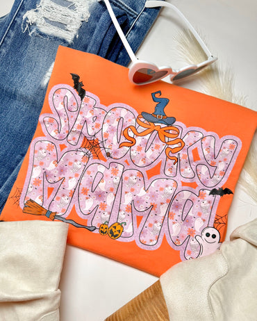 Spooky Time MAMA Graphic Top