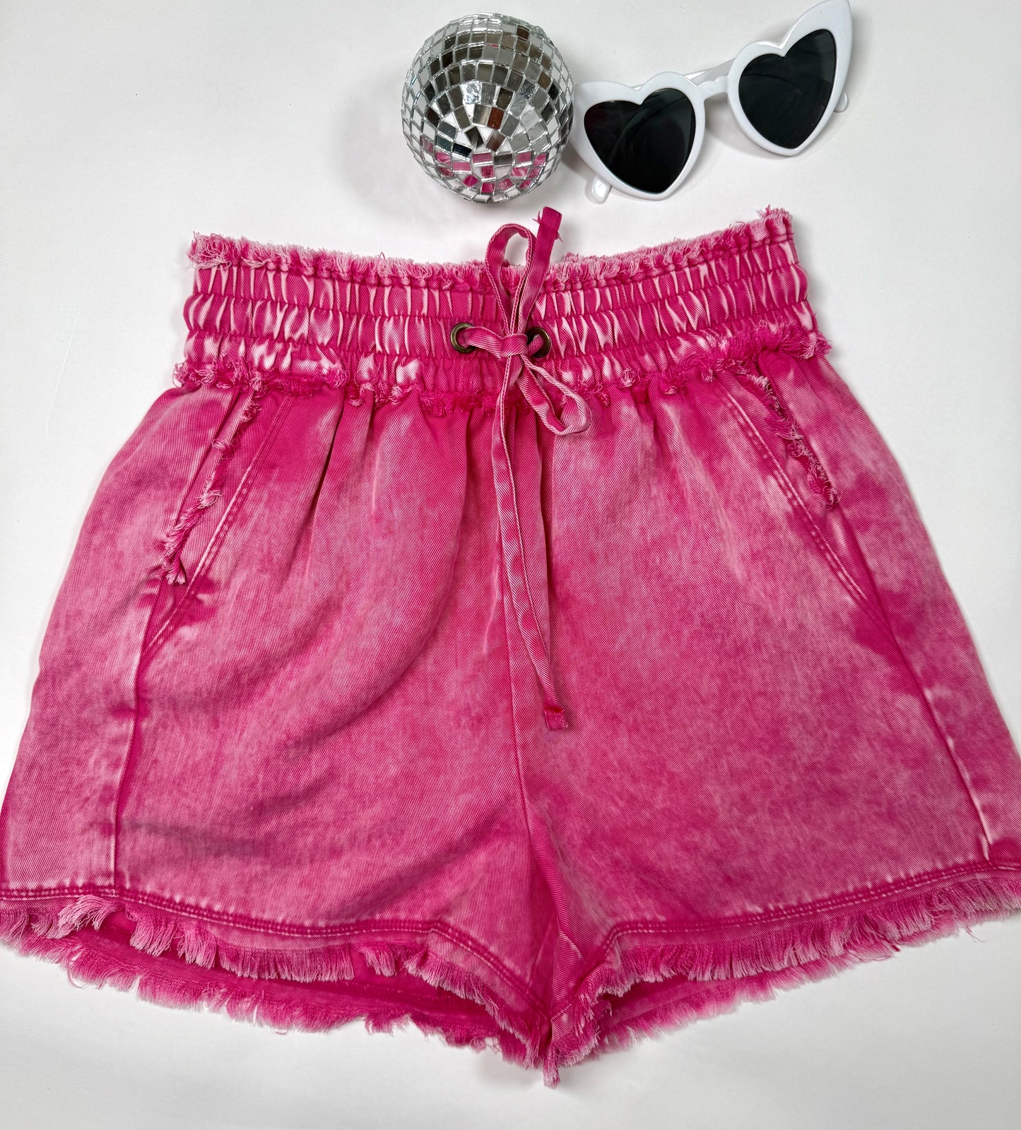 Get Right Acid Wash Shorts