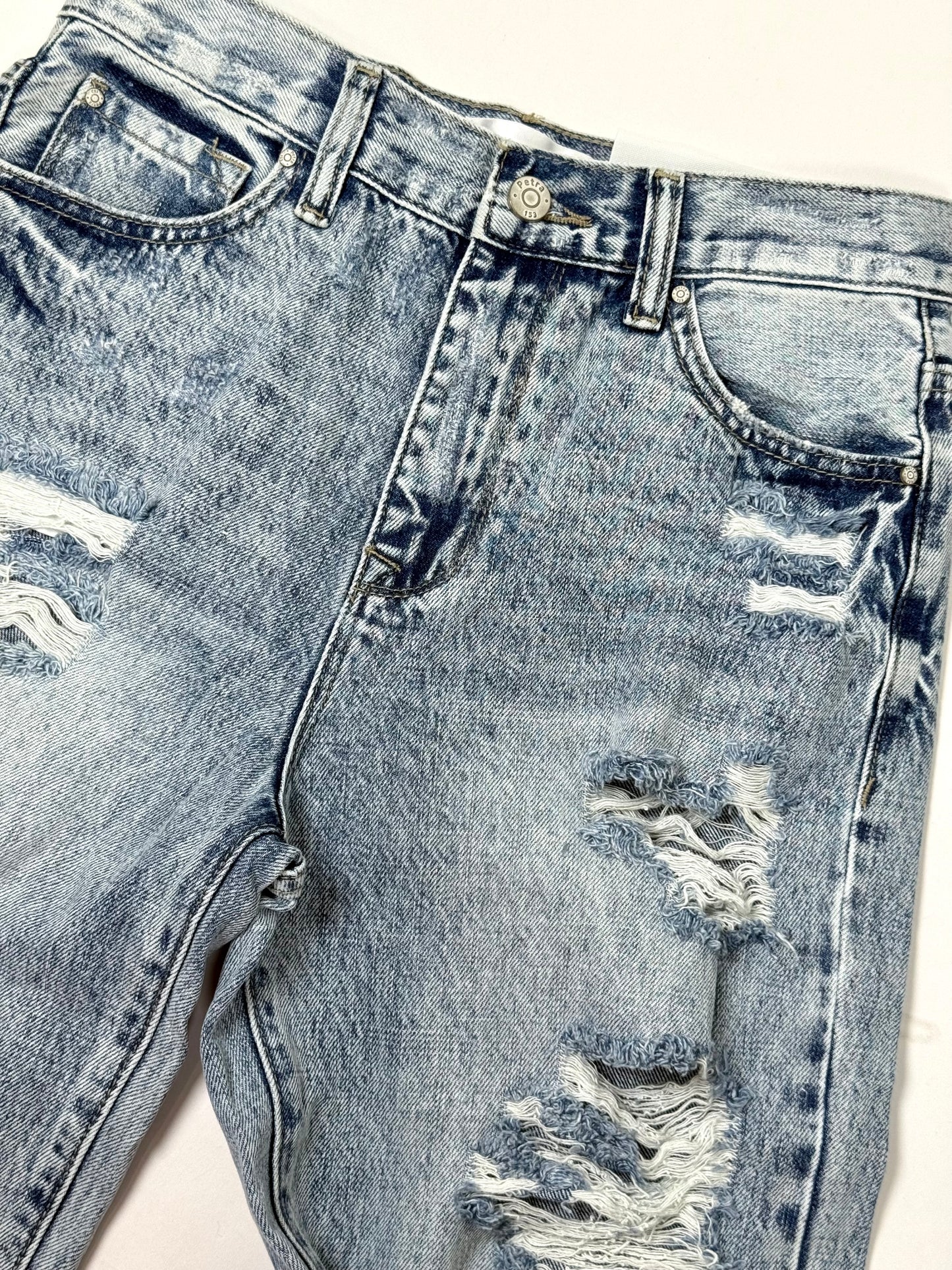 Victoria Vintage Distressed Flare Jean