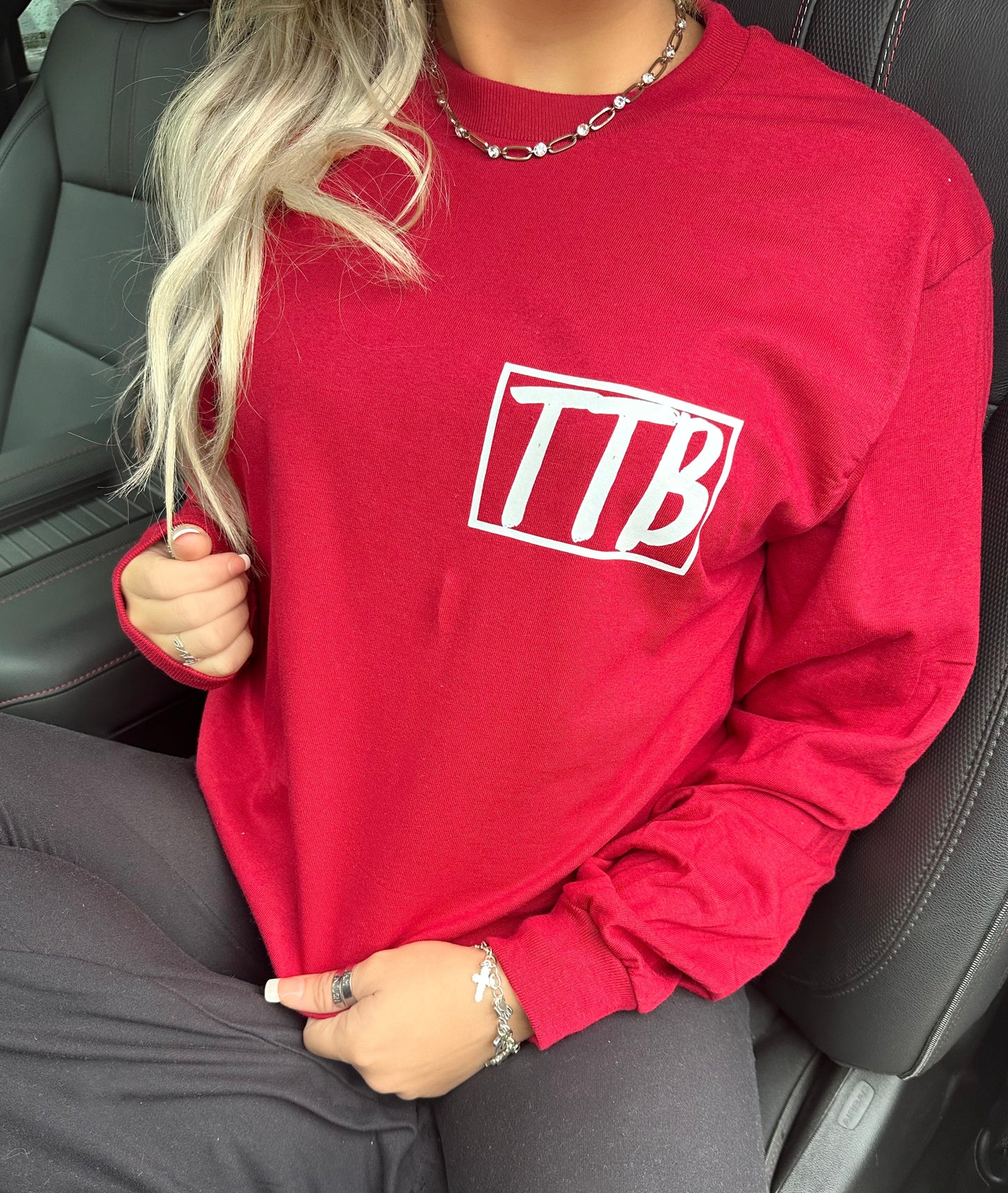 Maroon + White TTB Long Sleeve