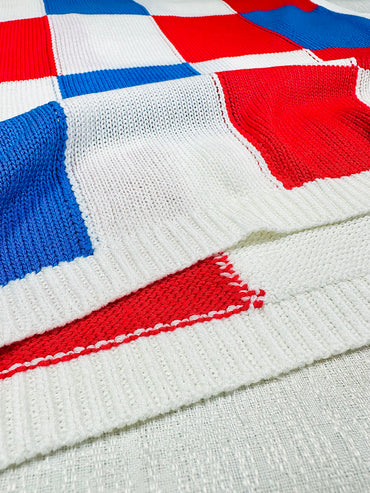 Think Freely Color Block Blouse Top