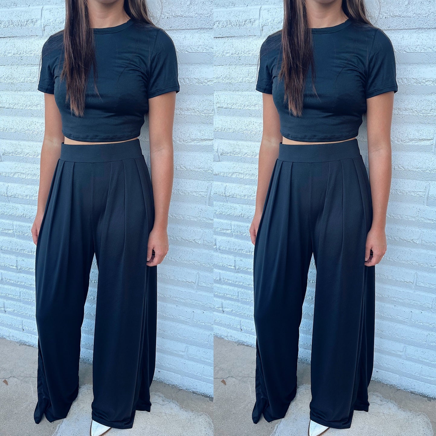 Black On to the Next two piece Set