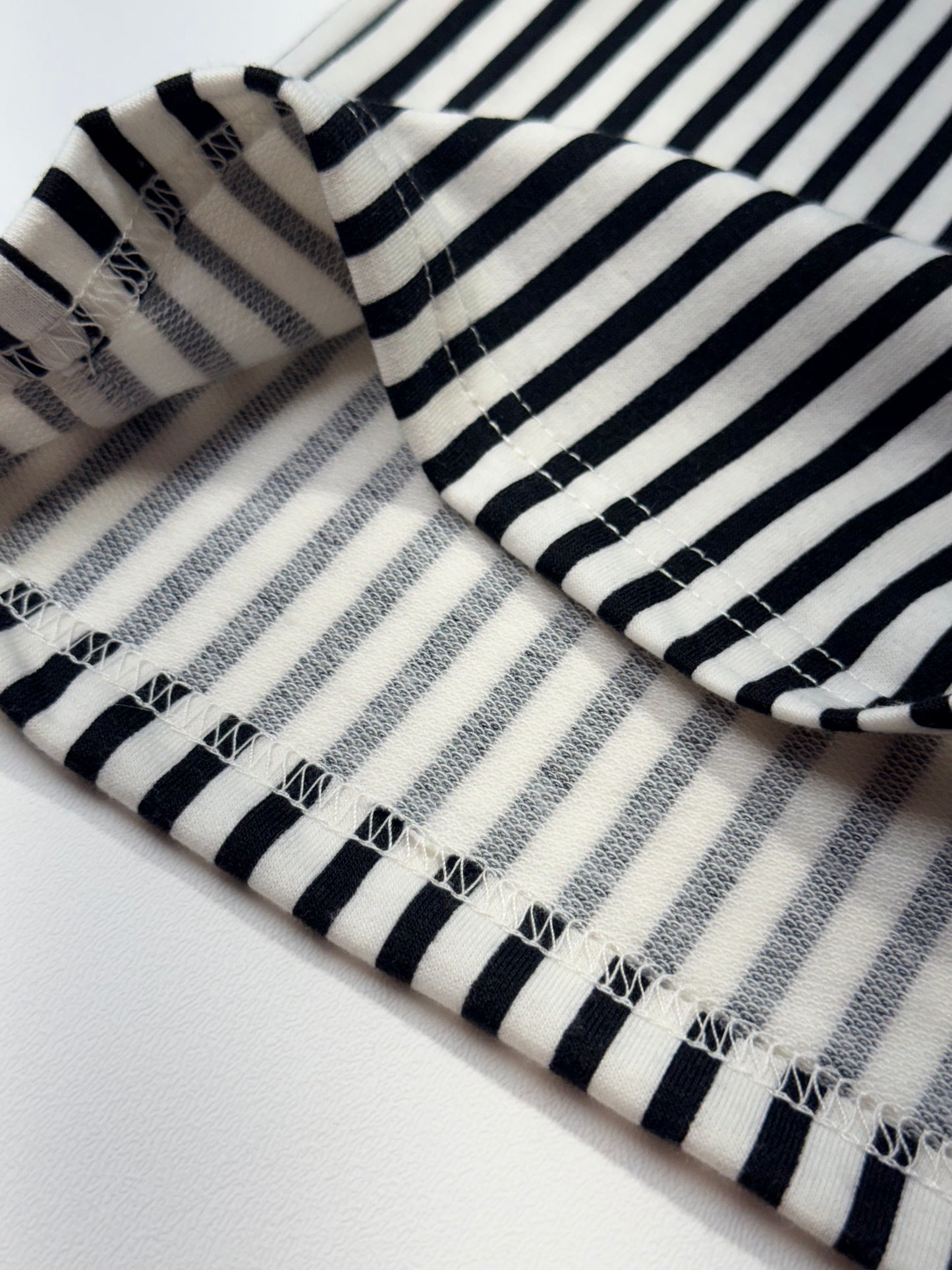 Black Stripe High Wasted Pants