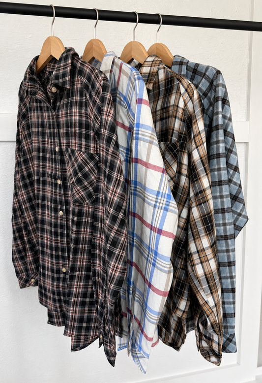 Cozy Check Plaid Flannel Shirt