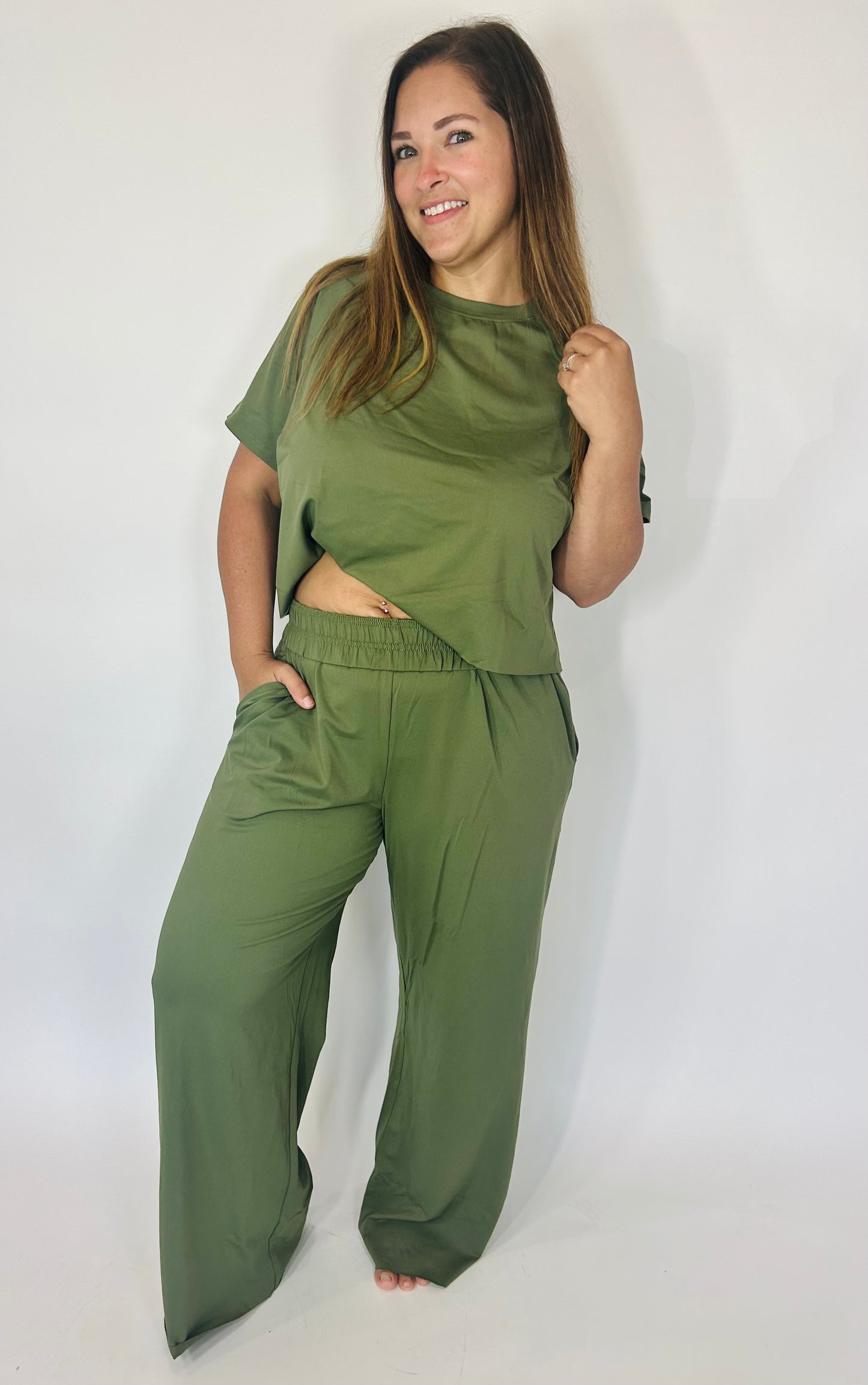 Calling All The Girls Two Piece Pant Set