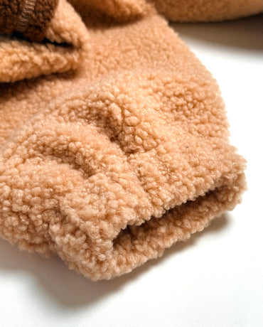 Honey Haze Half-Button Sherpa Sweatshirt