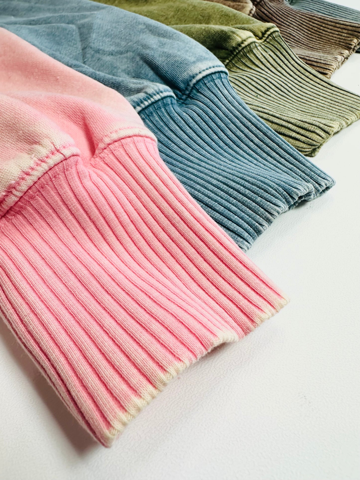 Hold Me Tight Acid Wash Crewneck Top