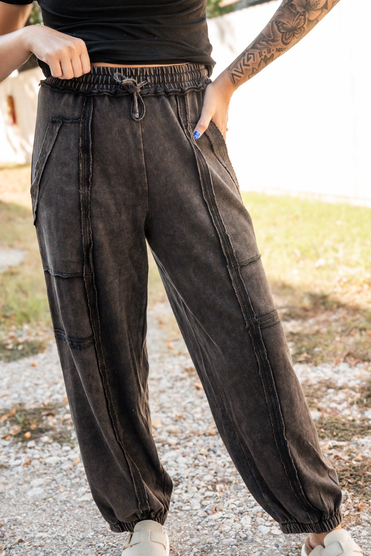 Faded Edge Cargo Joggers