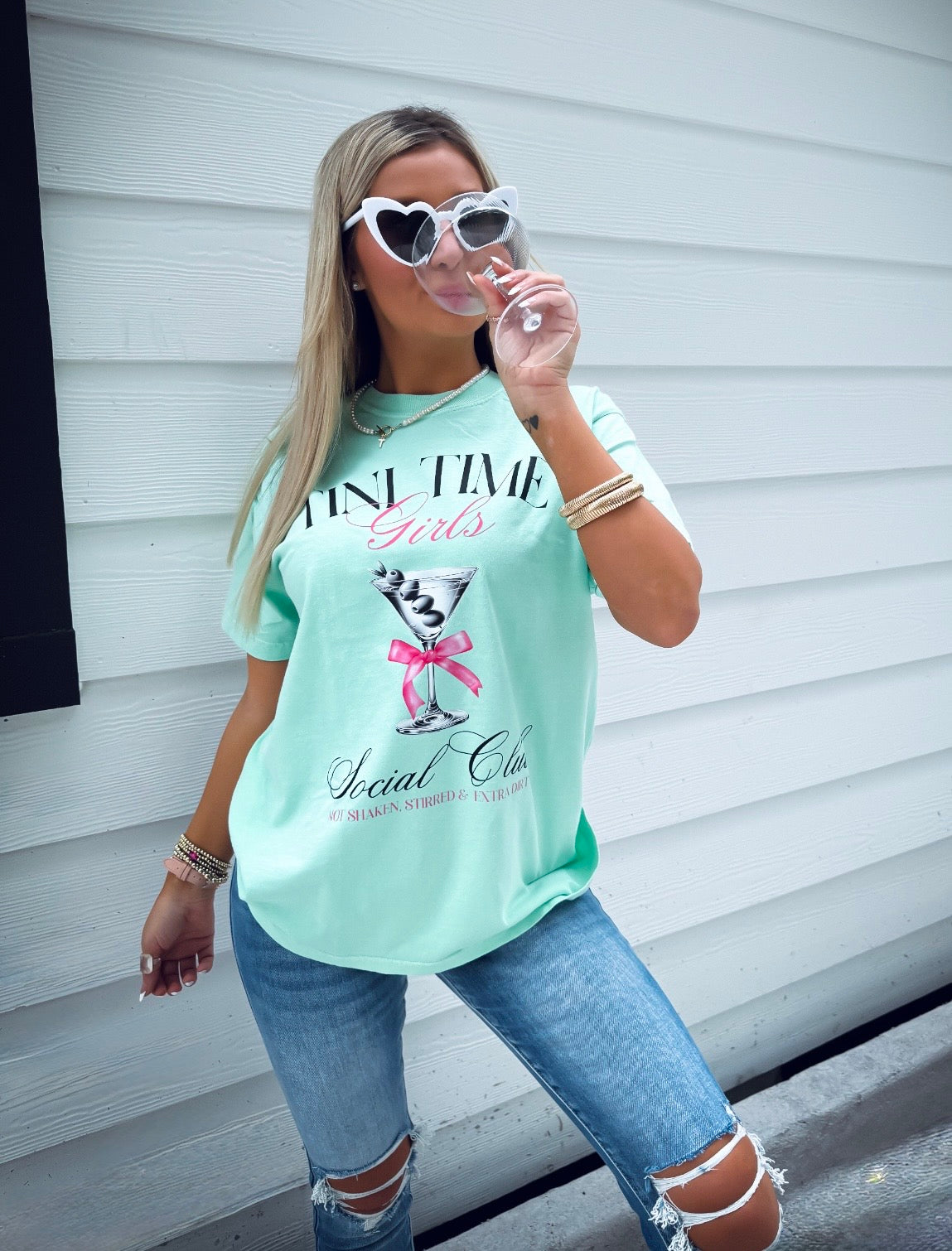 Girl's Club Tini Time Graphic Top