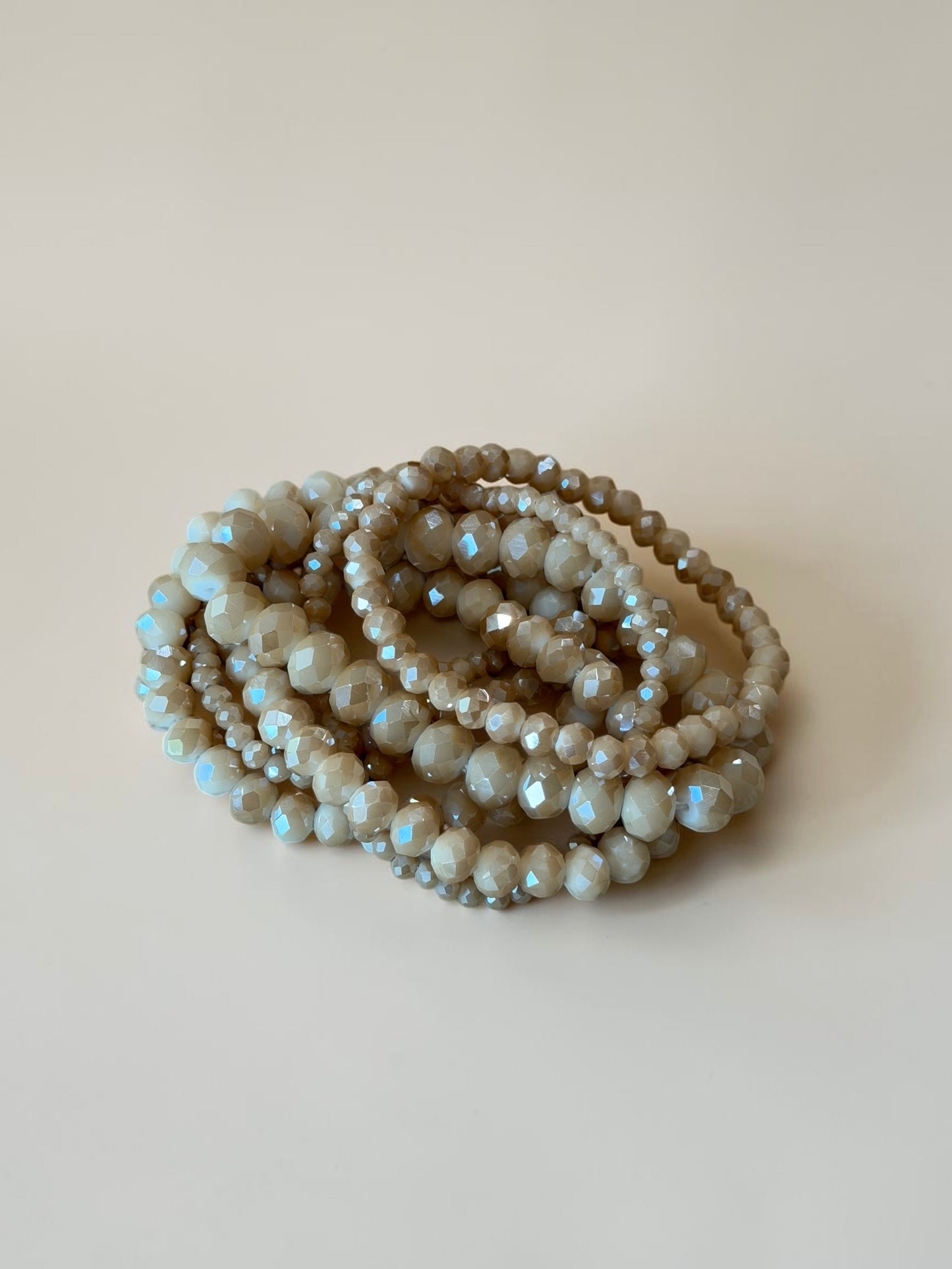 Natural Shine Bangle Bracelet Set