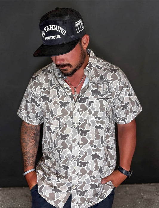 Men's TTB Camo Button Up