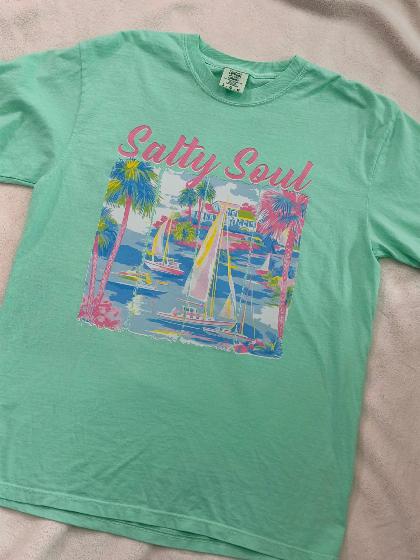 Salty Soul Tshirt Size large