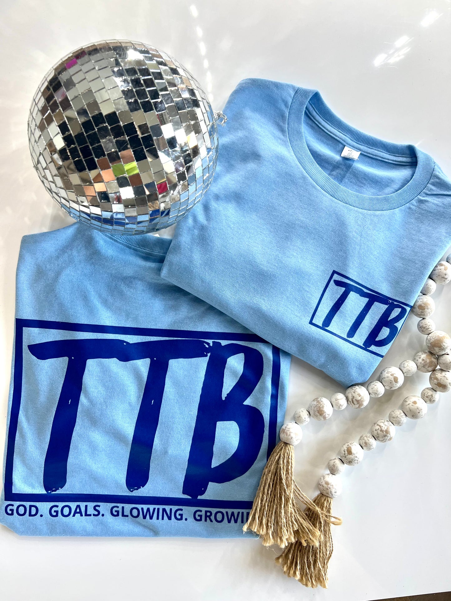 Baby Blue + Navy TTB Graphic T-shirt