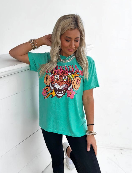 Tigers & Smiles Band Graphic T-shirt