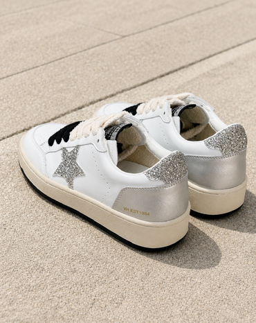 Noah Glitter Star Mid-Top Sneakers