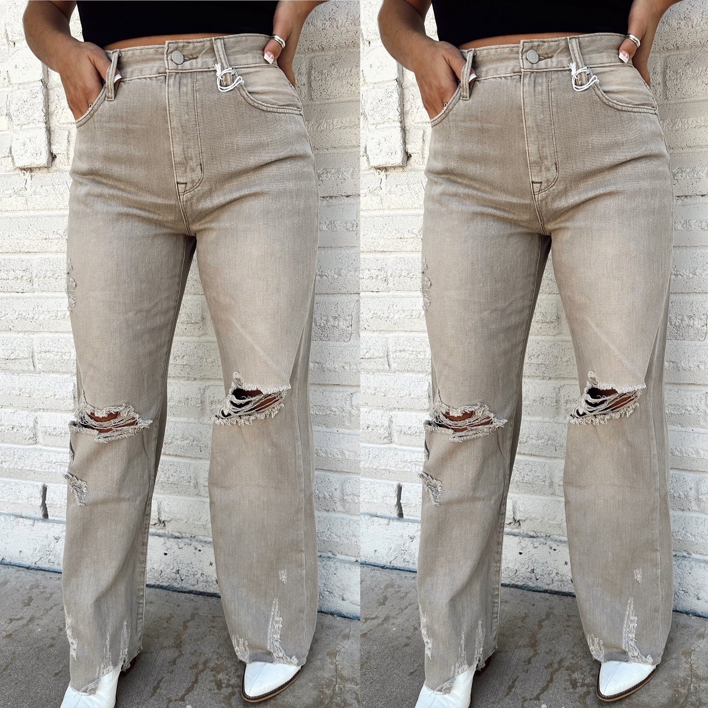 Georgia Vintage Distressed Denim