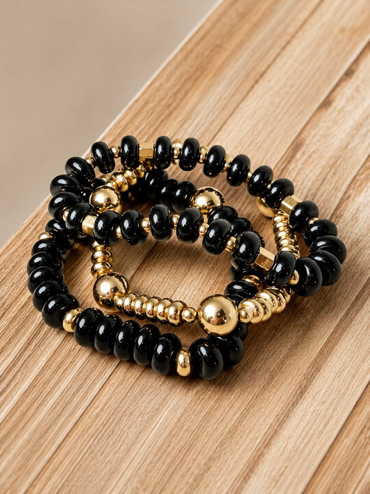 Onyx Night Bracelet Set