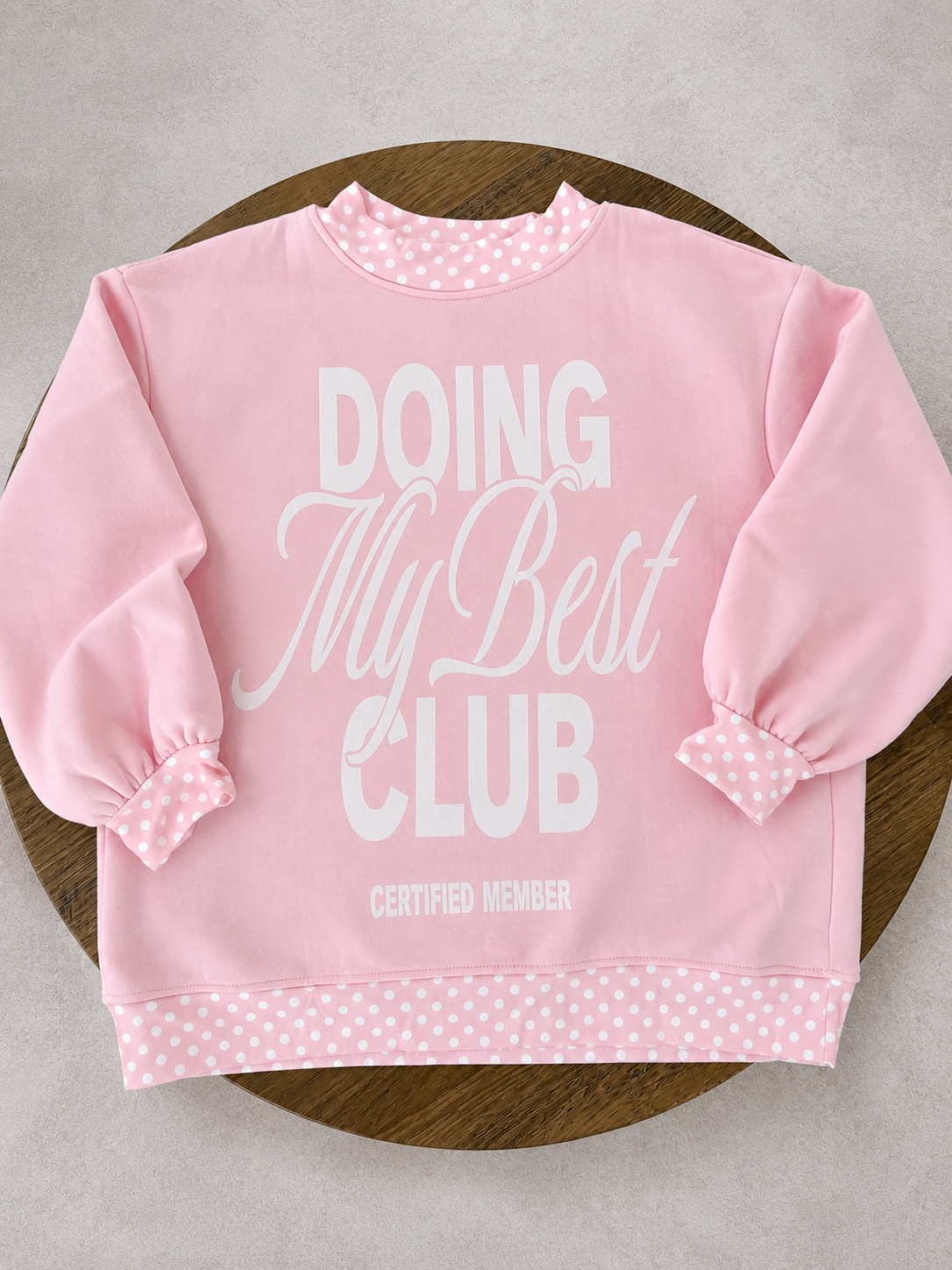 Doing My Best Club Graphic Crewneck